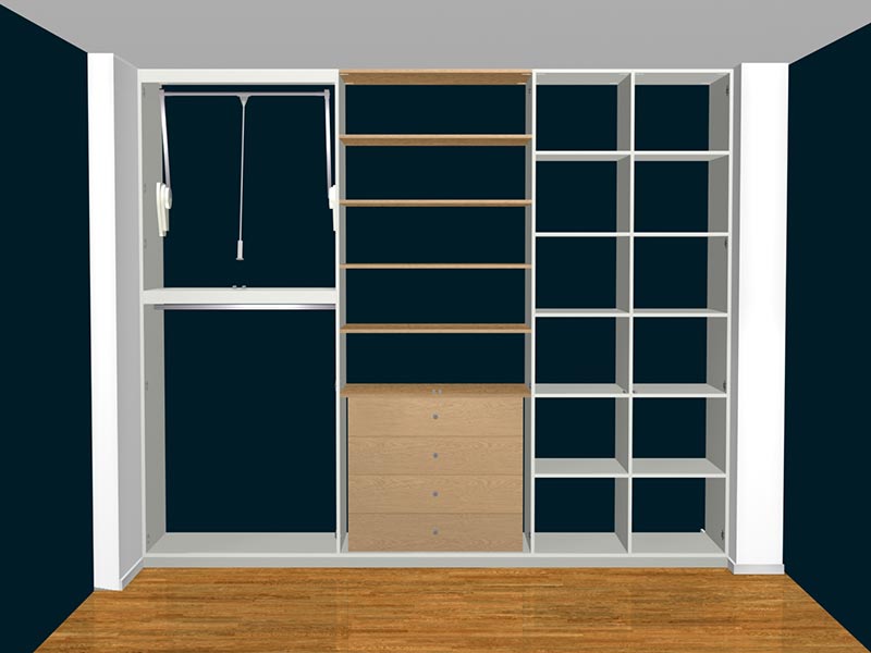 eingebauter Kleiderschrank nach maß